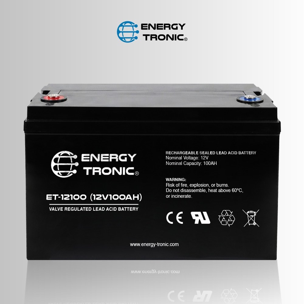 ENERGY-TRONIC - Batería Sellada 12V 100Ah ET-12100
