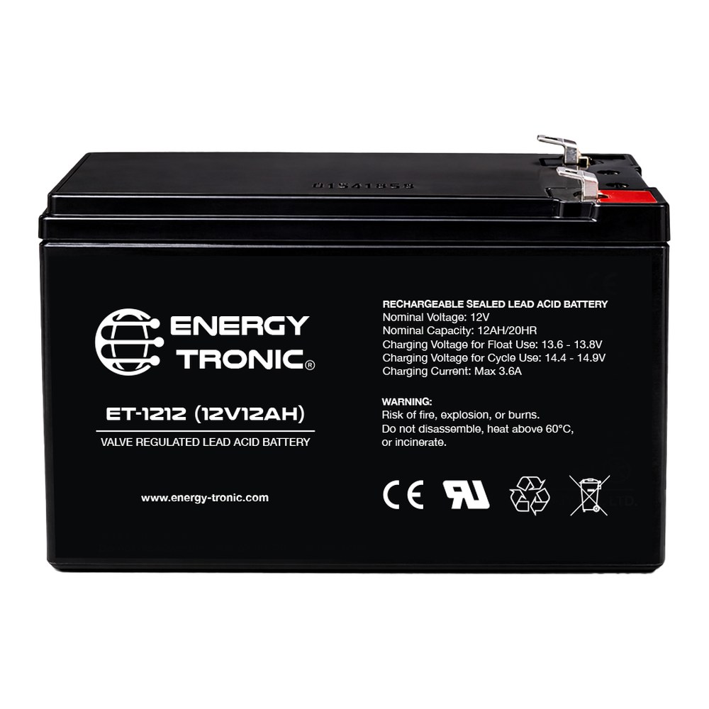 ENERGY-TRONIC - Batería Sellada 12V 12Ah ET-1212 - imagen 2