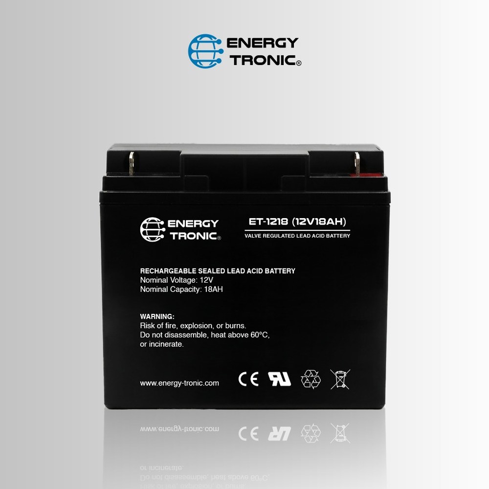 ENERGY-TRONIC - Batería Sellada 12V 18Ah ET-1218