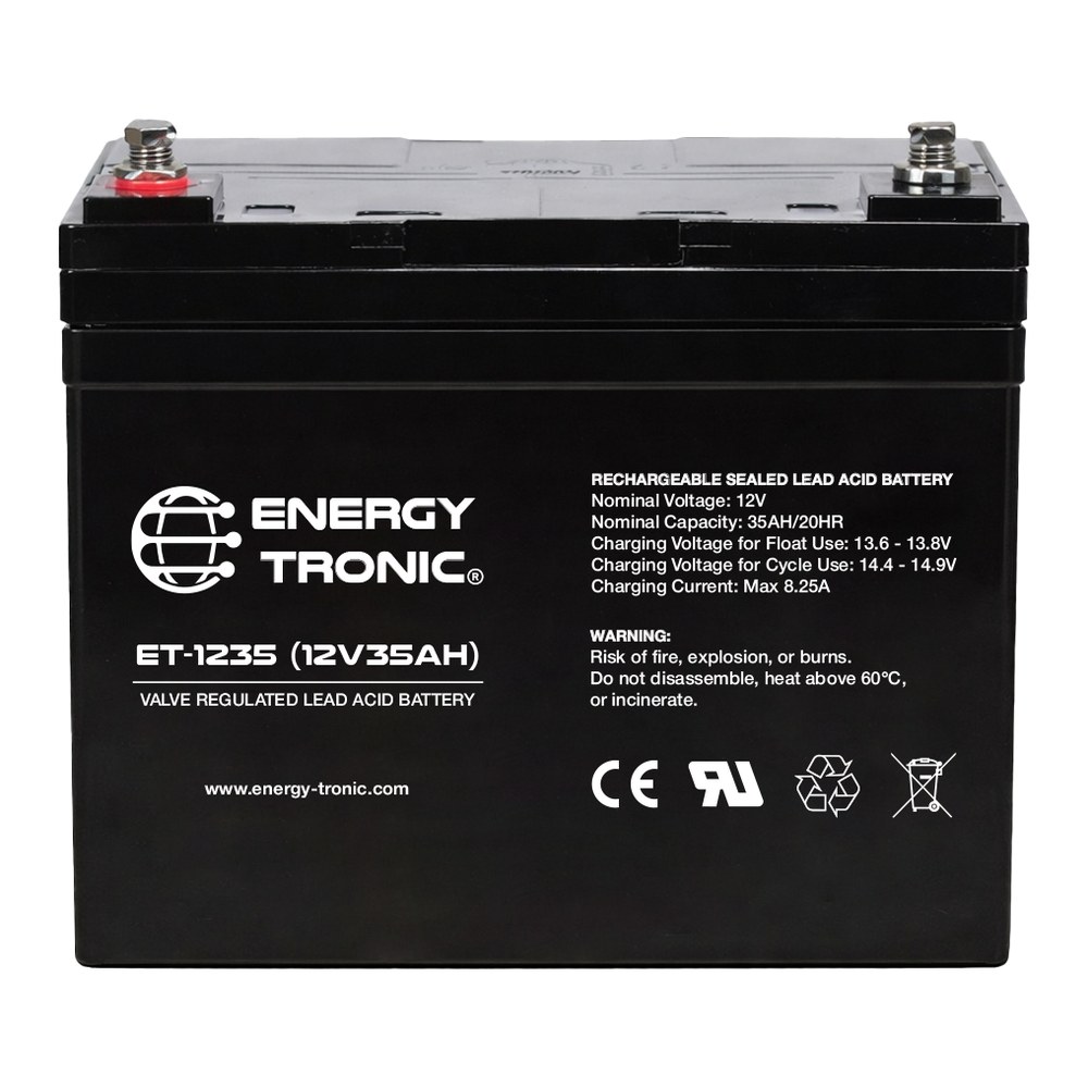 ENERGY-TRONIC - Batería Sellada 12V 35Ah ET-1235 - imagen 2