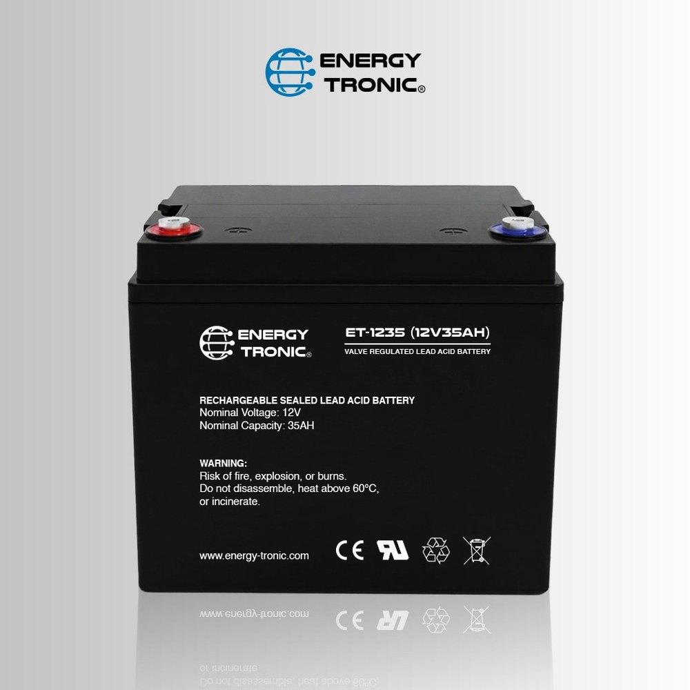 ENERGY-TRONIC - Batería Sellada 12V 35Ah ET-1235