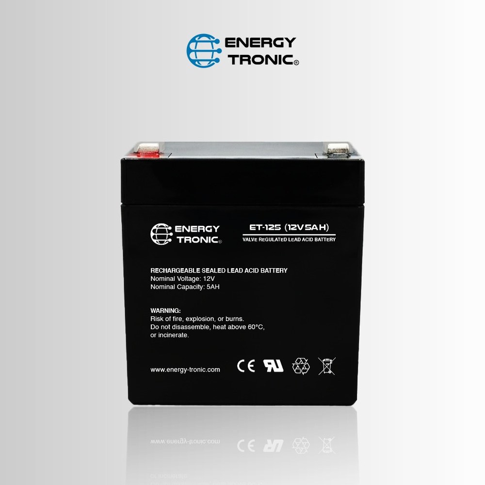 ENERGY-TRONIC - Batería Sellada 12V 5Ah ET-1250