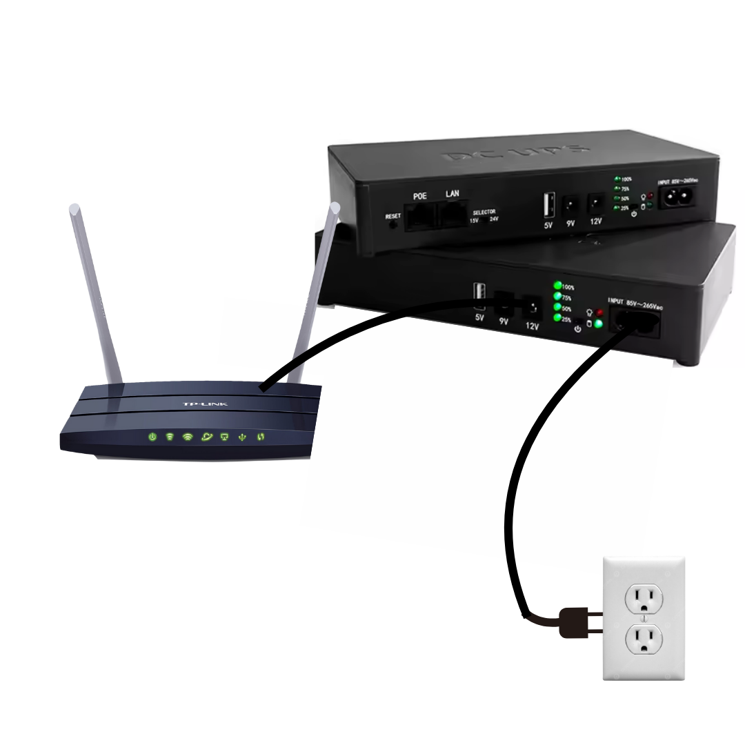 Mini UPS 10400mAh 36W 5V/9V/12V - HKIVI DC1036 - imagen 4