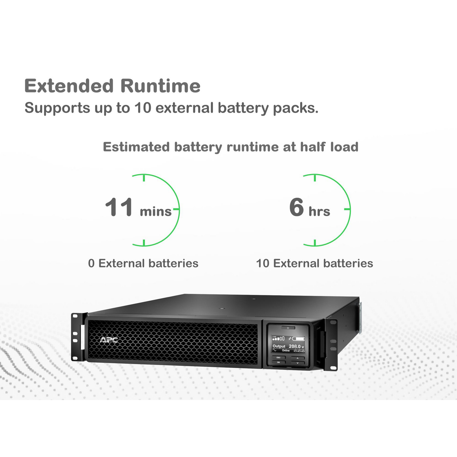 UPS 3000VA 2700W 208V Online Rack/Torre - APC Smart-UPS SRT3000XLT - imagen 4