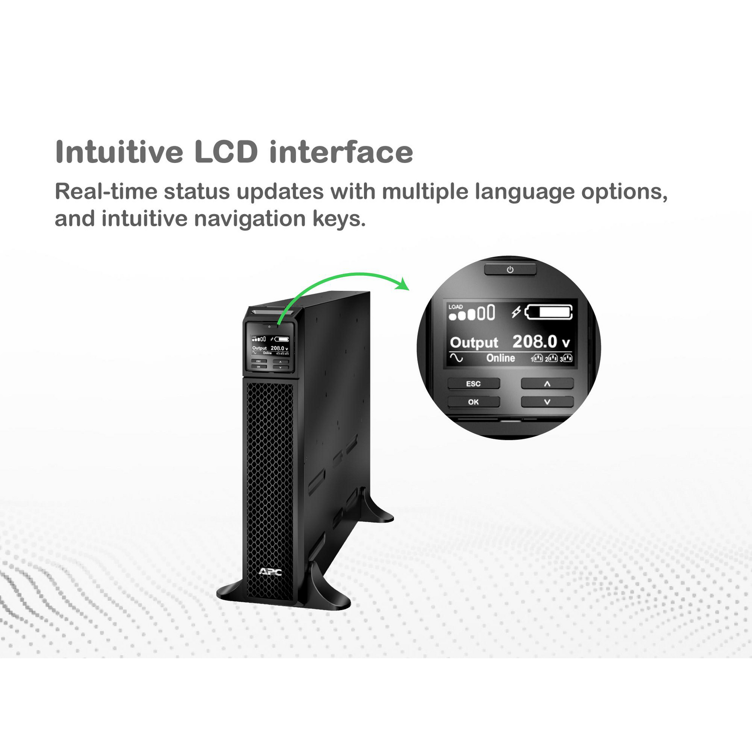UPS 3000VA 2700W 208V Online Rack/Torre - APC Smart-UPS SRT3000XLT - imagen 5