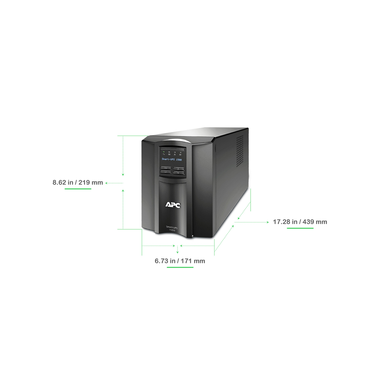 UPS 1500VA 900W 120V Line-Interactive Torre - APC Smart-UPS SMT1500C - imagen 2