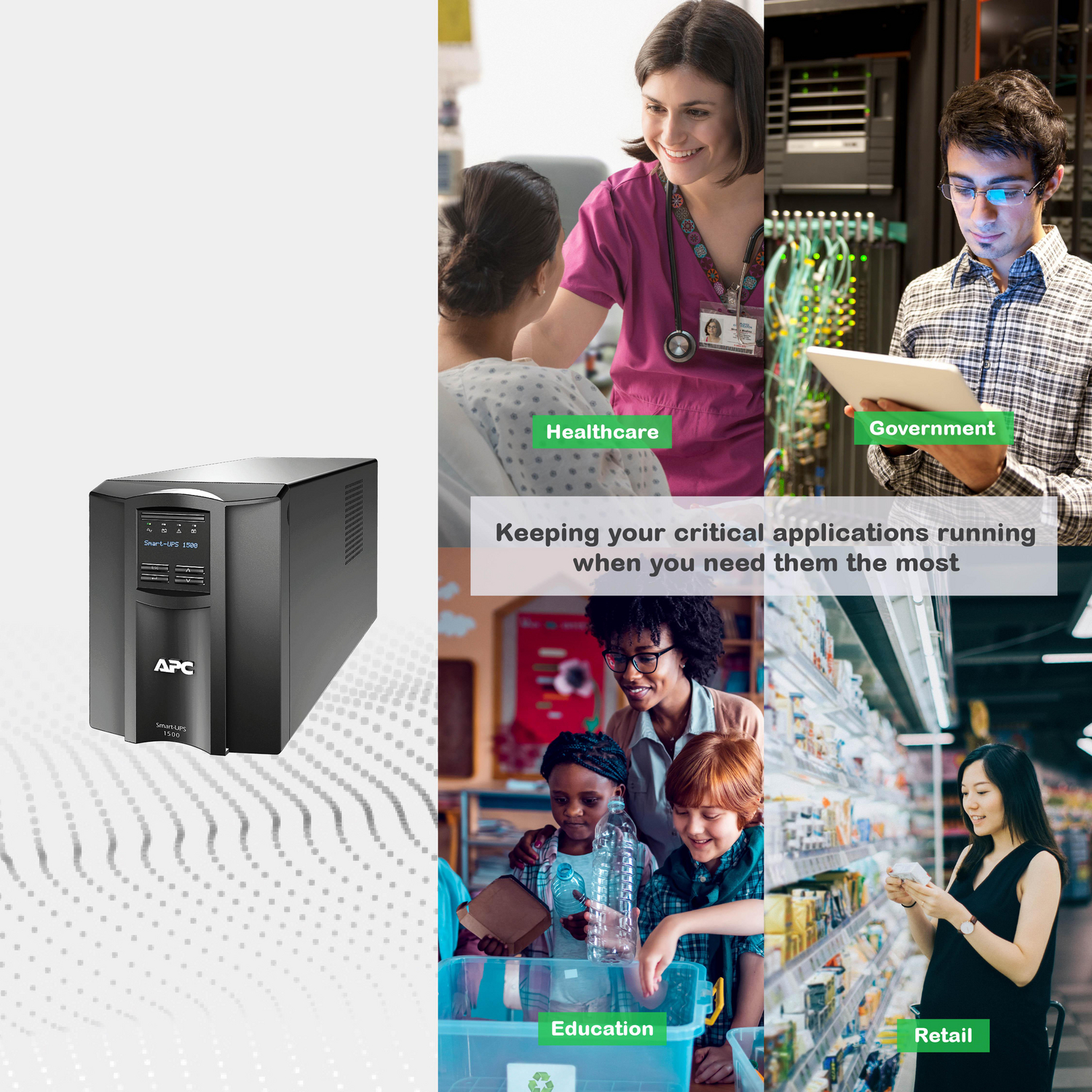 UPS 1500VA 900W 120V Line-Interactive Torre - APC Smart-UPS SMT1500C - imagen 6